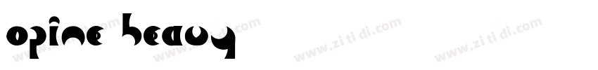 opine heavy字体转换